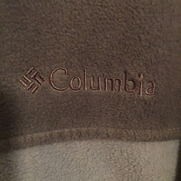 Columbia Mens Fleece Jacket Gray Two Tone Color Block Pockets Full Zip Front XL - Picture 2 of 7